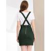 imageAllegra K Womens High Waist Suspender Adjustable Strap Party Pencil Braces Short Skirt OverallsDark Green