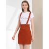 imageAllegra K Womens High Waist Suspender Adjustable Strap Party Pencil Braces Short Skirt OverallsOrange Red
