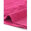imageAllegra K Womens Button Decor Split Belted Smocked Vintage Short Pencil SkirtHot Pink