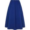 imageAllegra K High Waisted Skirts for Womens Vintage Solid Color Below Knee Pleated Flared SkirtRoyal Blue