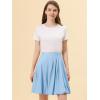 imageAllegra K Suspender Skirt for Womens Detachable Strap ALine Flared Skater Cute Bubble SkirtBlue