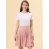 imageAllegra K Suspender Skirt for Womens Detachable Strap ALine Flared Skater Cute Bubble SkirtPink