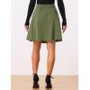 imageAllegra K Womens High Waisted ALine Flared Casual Denim SkirtArmy Green