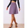 imageAllegra K Womens High Waisted ALine Flared Casual Denim SkirtGrey Purple