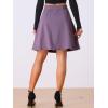 imageAllegra K Womens High Waisted ALine Flared Casual Denim SkirtGrey Purple