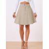 imageAllegra K Womens High Waisted ALine Flared Casual Denim SkirtKhaki