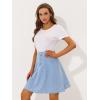 imageAllegra K Womens High Waisted ALine Flared Casual Denim SkirtSky Blue