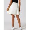 imageAllegra K Womens High Waisted ALine Flared Casual Denim SkirtWhite