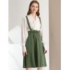 imageAllegra K Womens Cute Suspender Skirt High Waist Overall Corset Skater Skirt Short Mini DressArmy Green