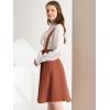 imageAllegra K Womens Cute Suspender Skirt High Waist Overall Corset Skater Skirt Short Mini DressBrown