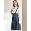 imageAllegra K Womens Cute Suspender Skirt High Waist Overall Corset Skater Skirt Short Mini DressDark Blue