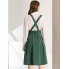 imageAllegra K Womens Cute Suspender Skirt High Waist Overall Corset Skater Skirt Short Mini DressDark Green