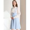 imageAllegra K Womens Cute Suspender Skirt High Waist Overall Corset Skater Skirt Short Mini DressLight Blue