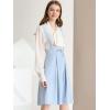 imageAllegra K Womens Cute Suspender Skirt High Waist Overall Corset Skater Skirt Short Mini DressLight Blue