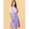 imageAllegra K Womens Cute Suspender Skirt High Waist Overall Corset Skater Skirt Short Mini DressViolet