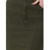 imageAllegra K Womens Fishtail Bodycon Skirts High Waist Midi Jean Denim SkirtArmy Green