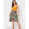 imageAllegra K Floral Skirt for Womens Hawaiian Tropical Beach Boho Wrap Midi SkirtGreen