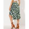 imageAllegra K Floral Skirt for Womens Hawaiian Tropical Beach Boho Wrap Midi SkirtNavy Blue