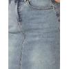 imageAllegra K Womens Casual Jean Skirt High Waist Back Slit Stretch Denim SkirtsGrey Blue