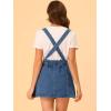 imageAllegra K Womens Denim Skirt Overall Adjustable Strap Braces Mini Suspender Washed Jean SkirtsM Blue