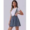 imageAllegra K Womens Denim Skirt Overall Adjustable Strap Braces Mini Suspender Washed Jean SkirtsRetro Blue