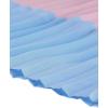 imageAllegra K Womens Summer Elastic Waist Color Block ALine Pleated Chiffon Midi SkirtLight Blue