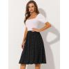 imageAllegra K Womens Valentines Day Date Dinner Flowy ALine Elastic Waist Flare Swing Midi SkirtBlack