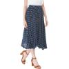 imageAllegra K Womens Valentines Day Date Dinner Flowy ALine Elastic Waist Flare Swing Midi SkirtBlue