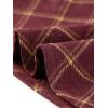 imageAllegra K Womens Christmas Plaids Vintage Tartan Elastic Waist Knee Length ALine SkirtBurgundy