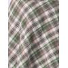 imageAllegra K Womens Christmas Plaids Vintage Tartan Elastic Waist Knee Length ALine SkirtGreen Beige