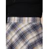 imageAllegra K Womens Christmas Plaids Vintage Tartan Elastic Waist Knee Length ALine SkirtKhaki Blue