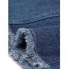 imageAllegra K Womens Denim Skirts Summer Casual ALine Short Button Down Jean SkirtDistressed Blue