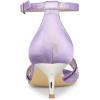 imageAllegra K Womens Rhinestone Mesh Kitten Heels SandalsPurple