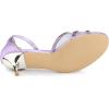 imageAllegra K Womens Rhinestone Mesh Kitten Heels SandalsPurple