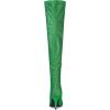 imageAllegra K Womens Glitter Pointed Toe Stiletto Heel Over the Knee Thigh High BootGreen