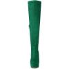 imageAllegra K Womens Platform Block Heel over Knee High BootsGreen