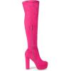 imageAllegra K Womens Platform Block Heel over Knee High BootsHot Pink