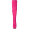 imageAllegra K Womens Platform Block Heel over Knee High BootsHot Pink