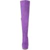 imageAllegra K Womens Platform Block Heel over Knee High BootsPurple