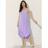 imageAllegra K Womens Lounge Valentines Day Pajama Dress Sleepwear Nightdress Spaghetti Strap Cami NightgownsLight Purple