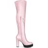 imageAllegra K Womens Platform Boots Chunky Heel Over Knee High BootsBling Pink