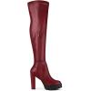 imageAllegra K Womens Platform Boots Chunky Heel Over Knee High BootsBurgundy