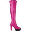 imageAllegra K Womens Platform Boots Chunky Heel Over Knee High BootsHot Pink