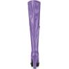 imageAllegra K Womens Platform Boots Chunky Heel Over Knee High BootsPurple