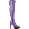 imageAllegra K Womens Platform Boots Chunky Heel Over Knee High BootsPurple