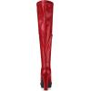 imageAllegra K Womens Platform Boots Chunky Heel Over Knee High BootsRed