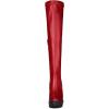 imageAllegra K Womens Platform Boots Chunky Heel Over Knee High BootsRed