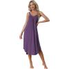 imageAllegra K Womens Lounge Valentines Day Pajama Dress Sleepwear Nightdress Spaghetti Strap Cami NightgownsPurple