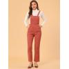 imageAllegra K Womens Casual Elastic Back Corduroy Overalls Strap PantsGinger