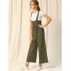 imageAllegra K Womens High Waist Wide Leg Belted Jumpsuits Button Long OverallsArmy Green